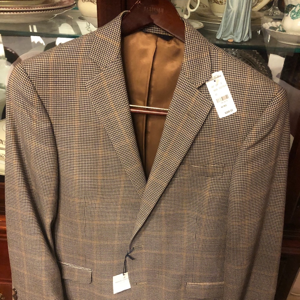 NWT Brooks Brothers Houndstooth Jacket 40R